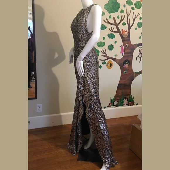 Jonathan Simkhai SUTTON Speckle Persian Cat Gown - Picture 7 of 10